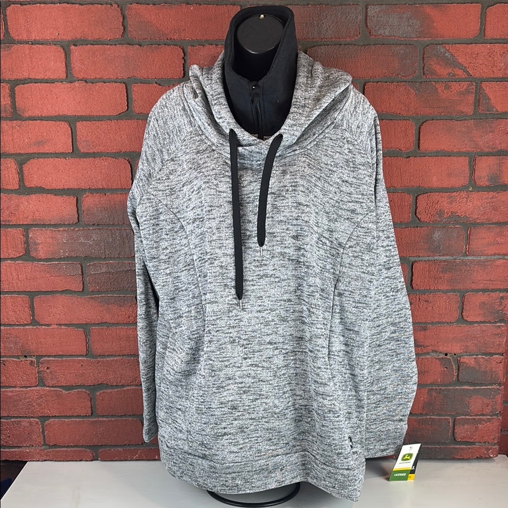 John Deere Hoodie 2XL Grey NWT